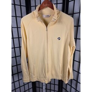 Lady Irish Notre Dame Fighting Irish Yellow Supima Cotton Full Zip Jacket XL
